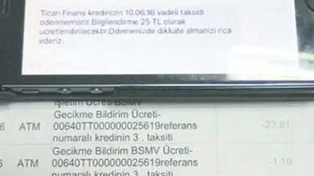 Tek mesaj 25 TL..
