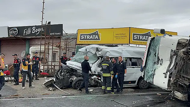 Tekirdağ'da korkunç kaza: 3 ölü, 9 yaralı