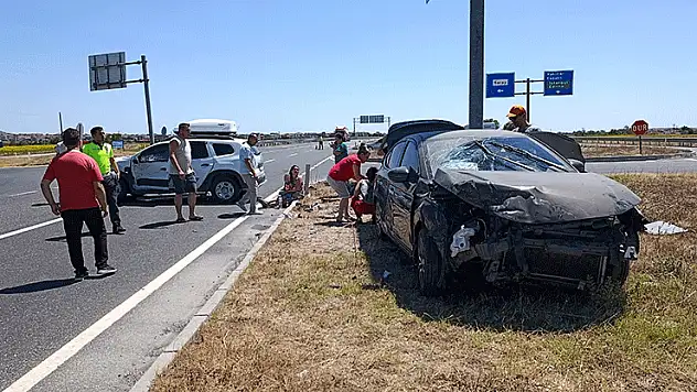 Tekirdağ'da trafik kazası: 2'si çocuk, 9 yaralı