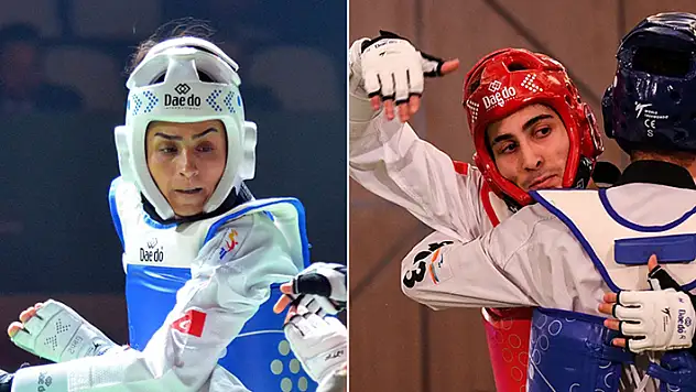 Tekvandoda Hatice Kübra İlgün ve Hakan Reçber çeyrek finale çıktı
