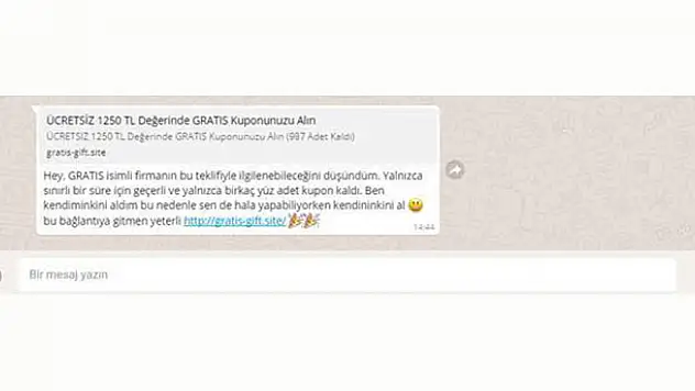 Telefonunuza gelen bu mesajı sakın açmayın