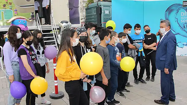 'Temiz Su, Yeşil Vatan' eğitim tırı Seydişehir'de