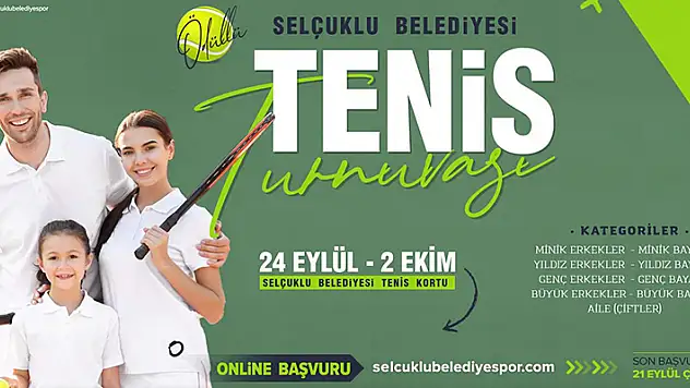 Tenis Turnuvası'nda kayıtlar sona eriyor