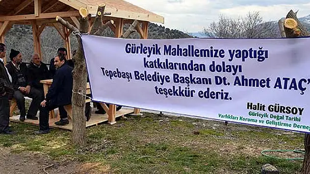 Tepebaşı Belediyesi'nden Gürleyik'e destek