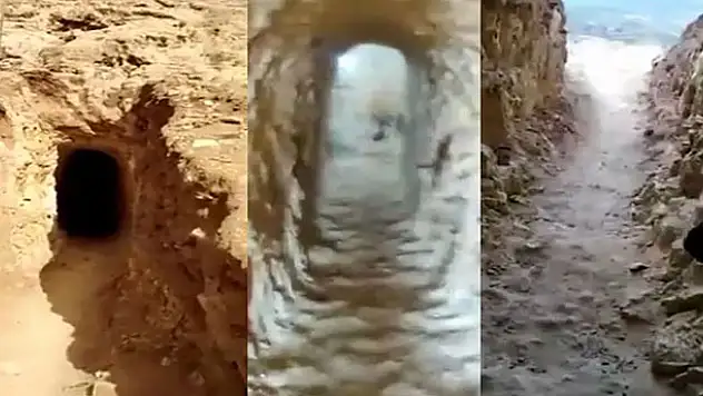 Terör örgütü YPG/PKK'nın Suriye'nin kuzeyindeki tünellerini görüntüledi