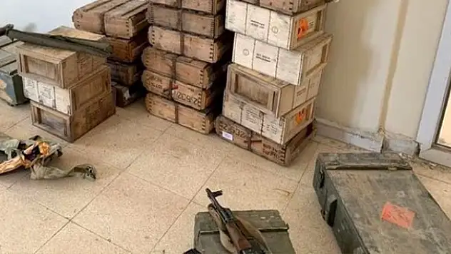 Teröristlerden temizlenen Tel Abyad'da çok sayıda mühimmat ele geçirildi