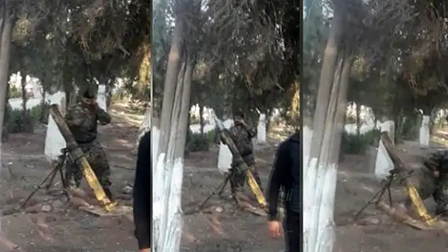 Teröristlerin Nusaybin'e havan attığı anın görüntüleri ortaya çıktı