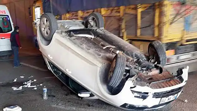 Ters dönen otomobildeki kız çocuğu öldü