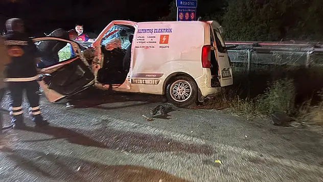 Ters şerit kazasında 6 kişi yaralandı