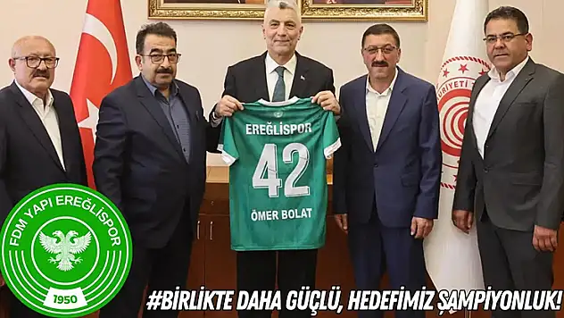 Ticaret Bakanı Bolat'tan Konya Ereğlispor'a destek