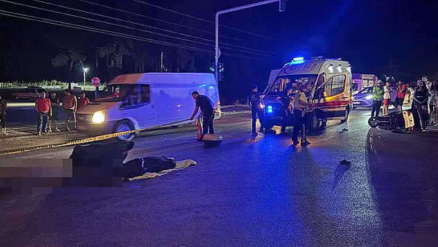 Tırla çarpışan motosiklet sürücüsü hayatını kaybetti