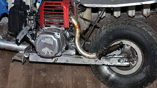 Tırpan motorundan bisiklet