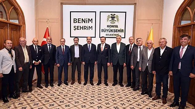 TOBB Başkanı Hisarcıklıoğlu Konya Büyükşehir Belediye Başkanı Uğur İbrahim Altay'ı ziyaret etti
