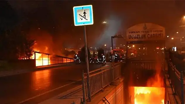 Topkapı Yeraltı Çarşısı'nda yangın