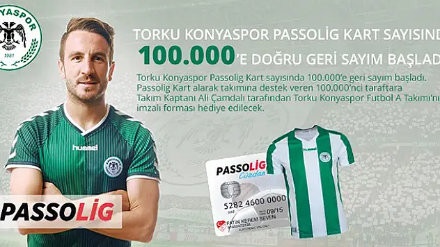 Torku Konyaspor Passolig Kart'ta 100 bine koşuyor