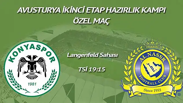 Torku Konyaspor yarın Al Nassr ile karşılaşacak