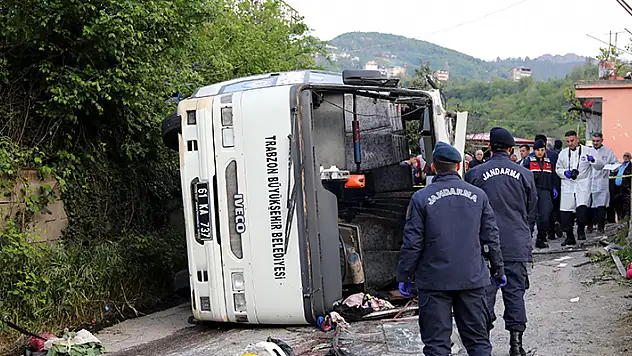 Trabzon'da belediye otobüsü kazasında ölü sayısı 5'e yükseldi
