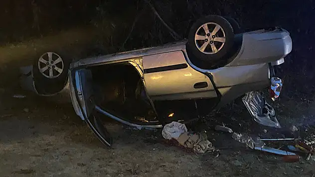 Trabzon'da otomobil, şarampole devrildi: 1 ölü, 1 yaralı

