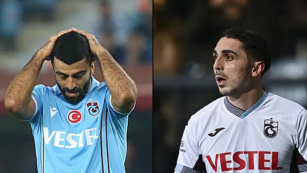 Trabzonspor'da Abdülkadir Ömür ve Umut Bozok kadro dışı bırakıldı
