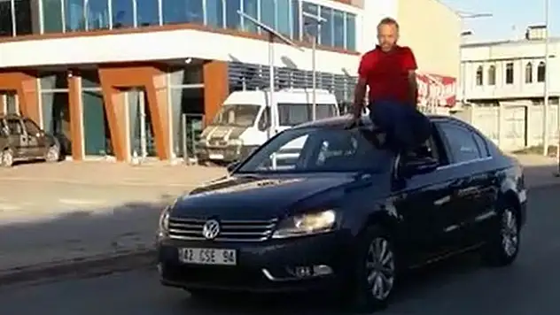 Trafik magandası cezadan kaçamadı