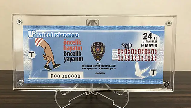 Trafikte yaya önceliği Milli Piyango biletlerinde