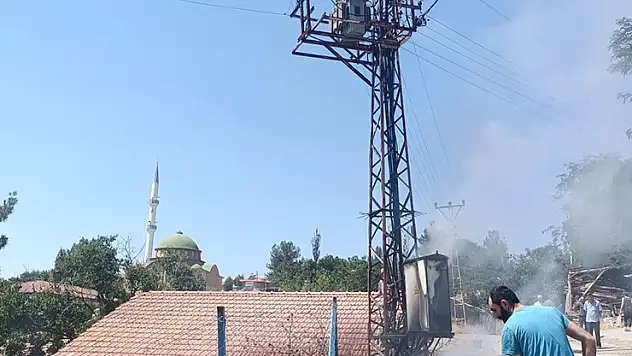 Trafo yangını paniğe sebep oldu