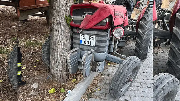 Traktör ağaca çarptı, sürücü hayatını kaybetti