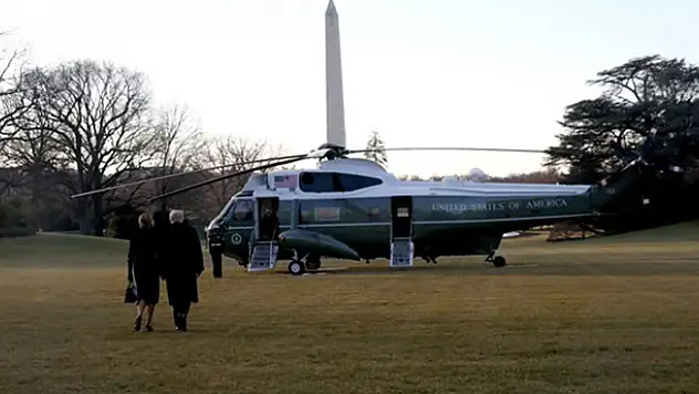 Trump ve ailesi Beyaz Saray'dan ayrıldı