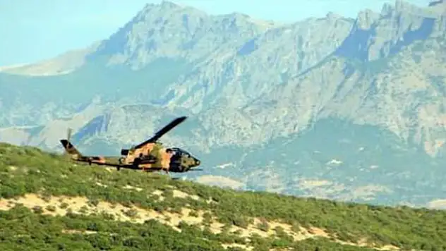 TSK: Helikopterler ateş yağdırıyor