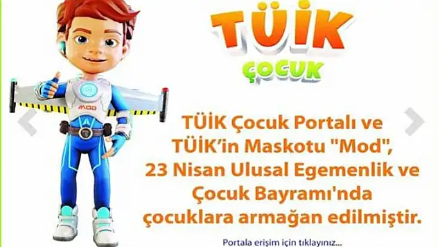 TÜİK çocuklar için hayata geçirdiği portalı güncelledi