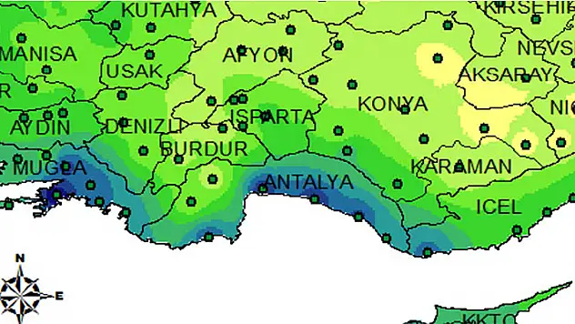 Tüm zamanların yağış rekoru 491,5 kilogram ile Kemer'de
