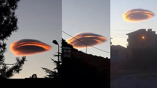 Tunceli'de görenleri şaşırtan bulut