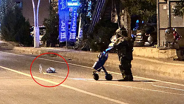 Tunceli'de paniğe neden olan şüpheli çanta, fünye ile 2 kez patlatıldı
