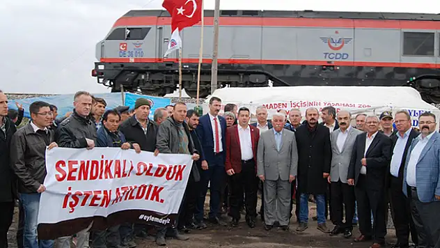 Türk-İş Konya'dan, Ilgınlı madencilere tam destek