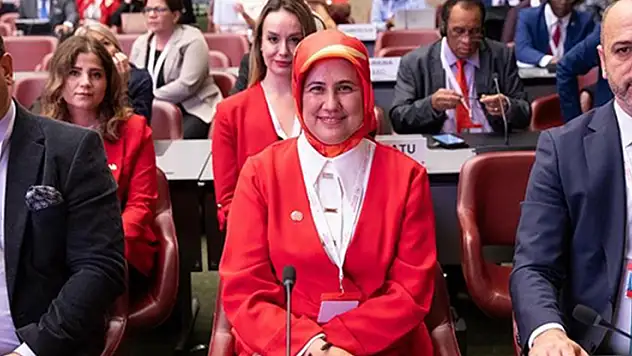 Türk Kızılay Genel Başkanı Yılmaz, 34. Uluslararası Kızılhaç ve Kızılay Konferansı'nda konuştu