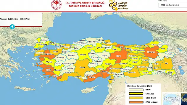 Türkiye Arıcılık Haritası güncellendi

