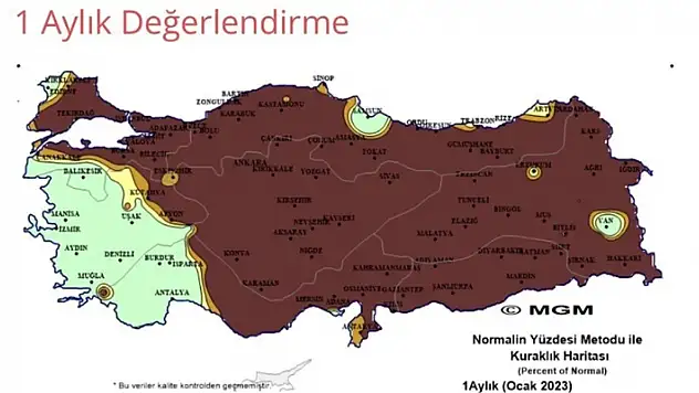 Türkiye'de kuraklık alarmı: Son 22 yılın en kurak ocak ayı yaşandı
