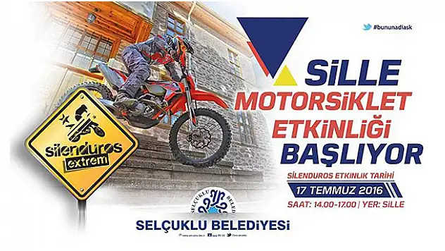 Türkiye'nin ilk ve tek Enduro Sokak Etkinliği Sille'de başlıyor