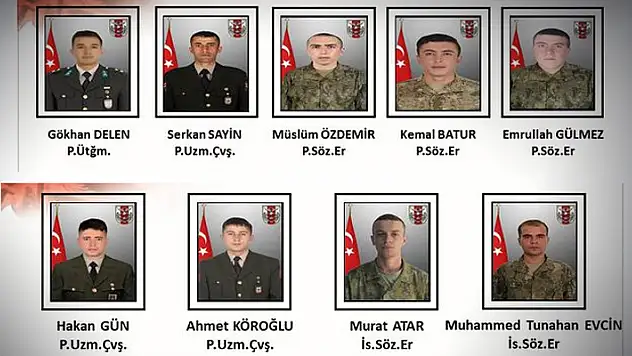 Türkiye şehitlerine ağlıyor! Şehitlerimizin kimlikleri belli oldu! 