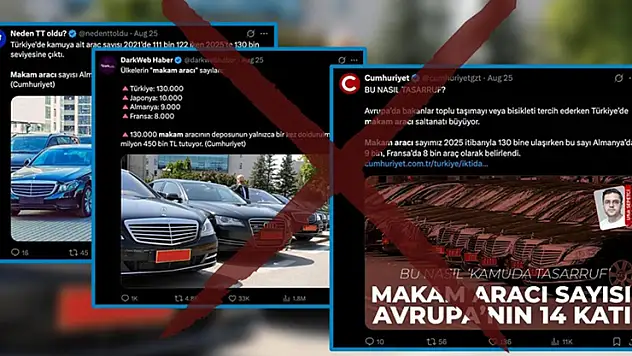 'Türkiye'de makam aracı sayısı 130 bin' iddiası