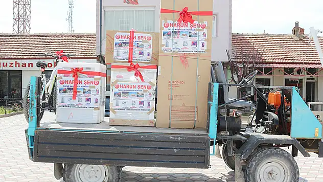 Tuzlukçu'da bir muhtar, seçmenlerine çekilişle hediye dağıttı
