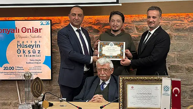 TYB Konya'da hat sanatının üstadı anlatıldı