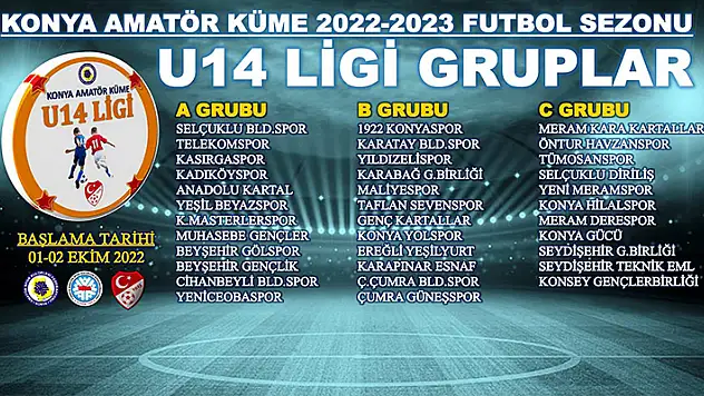 U14 Ligi'nde gruplar netleşti