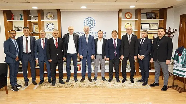 Ukrayna Büyükelçisi Konya Ticaret Odası'nı ziyaret etti
