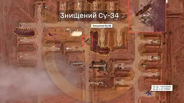 Ukrayna, Rusya üssünü vurdu: Su-34 uçağı imha edildi
