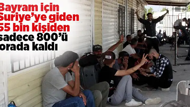 Ülkelerine giden bazı Suriyeliler geri dönmedi