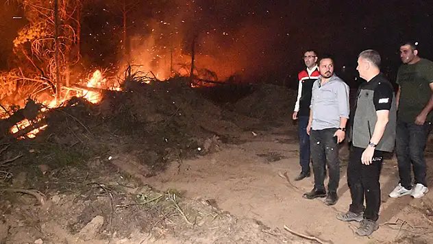 Uşak'ta 2 ayrı yerdeki orman yangınları 17 saate kontrol altına alındı
