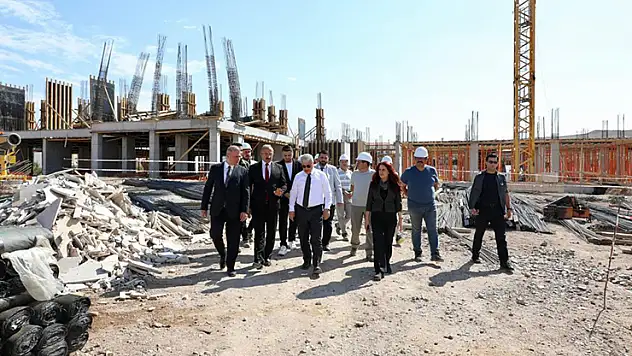 Vali Akın inceledi, hızla tamamlanıyor