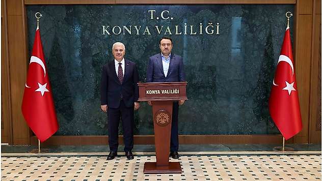 Vali Akın, Kütahya Valisi Işın'ı ağırladı