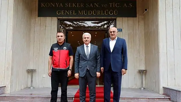 Vali Akın'dan Konya Şeker Fabrikasına ziyaret